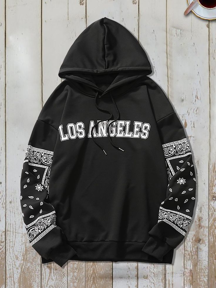 Black LOS ANGELES Hoodie