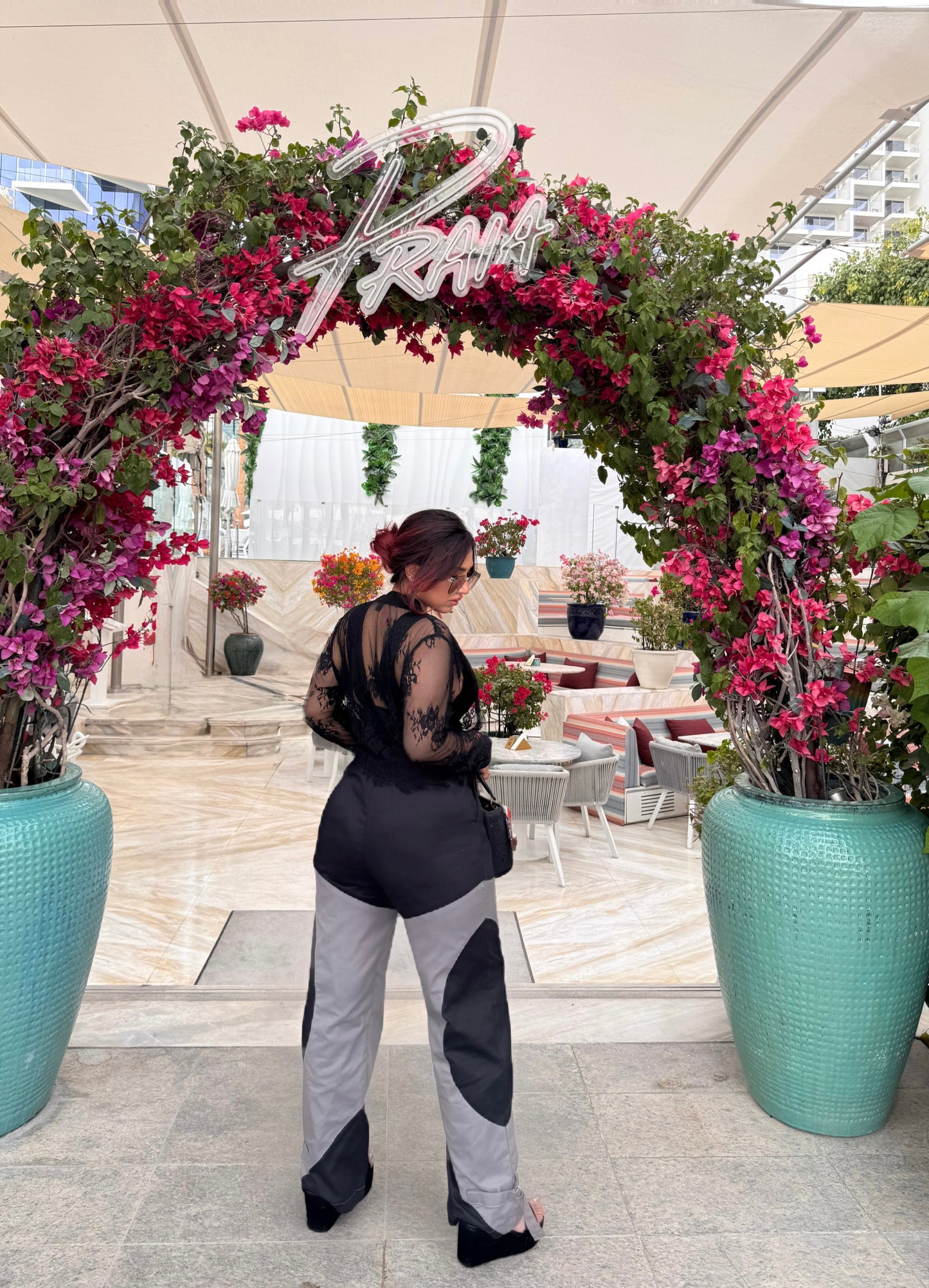 Color Block Street Wear Cargo Pants