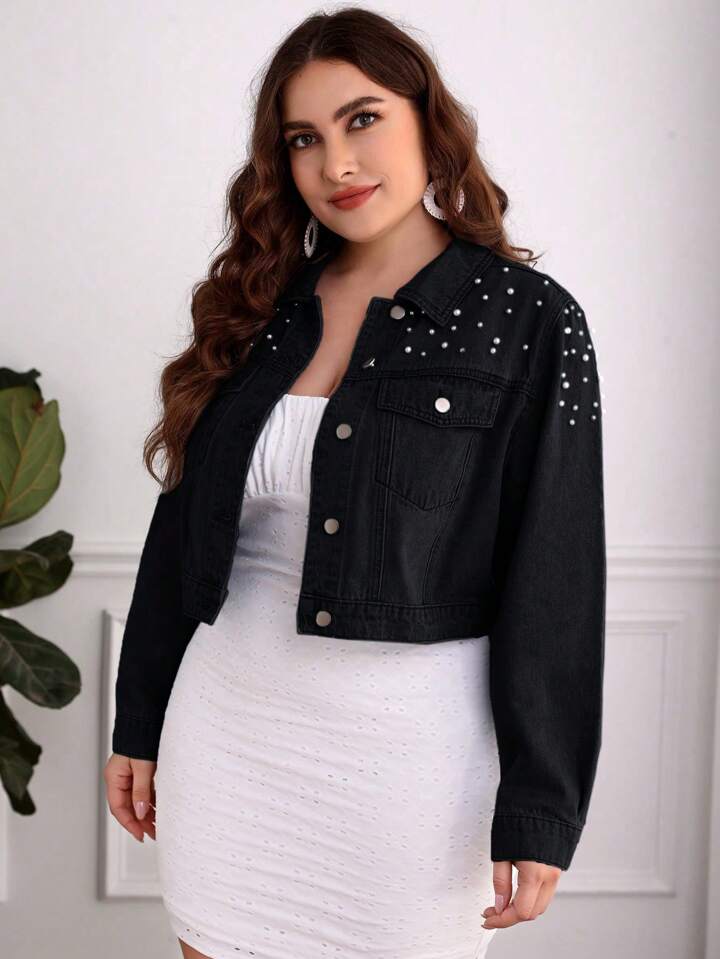Black pearl denim jacket
