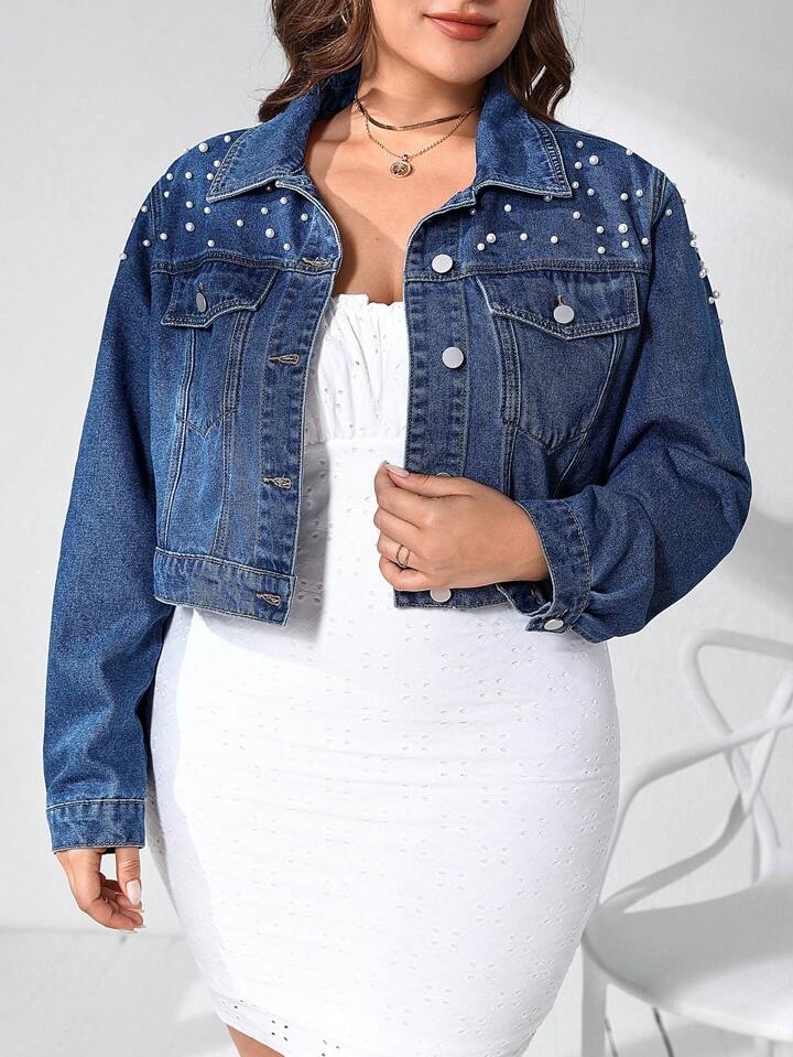 Pearl dark blue denim jacket