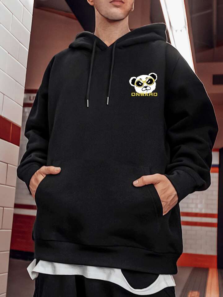 Graphic print hoodie