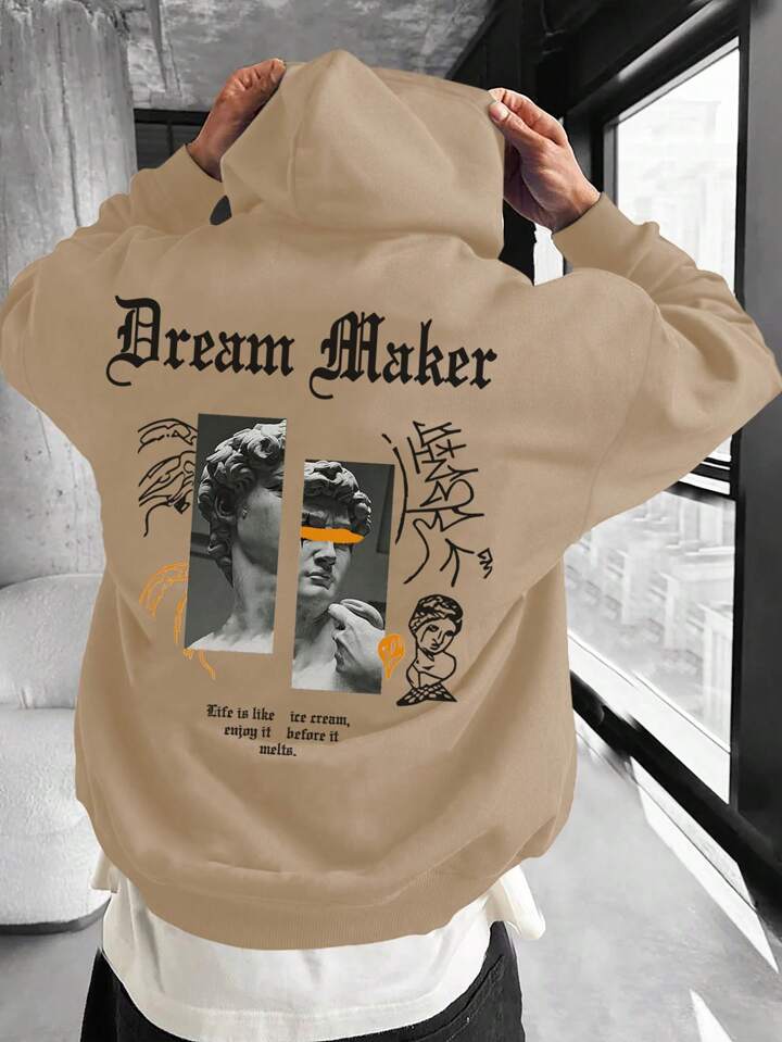 Graphics printed hoodie