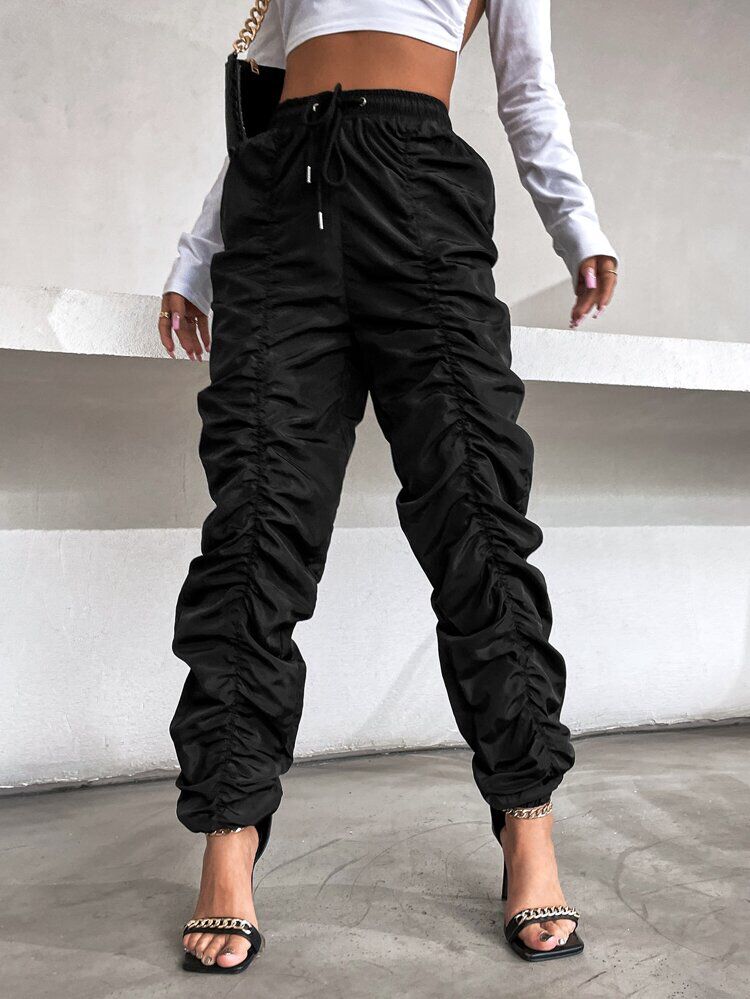 Black Drawstring Trouser