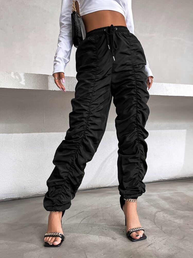 Black Drawstring Trouser