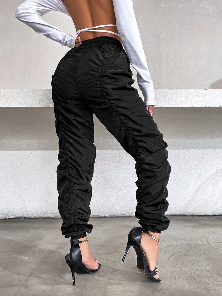 Black Drawstring Trouser