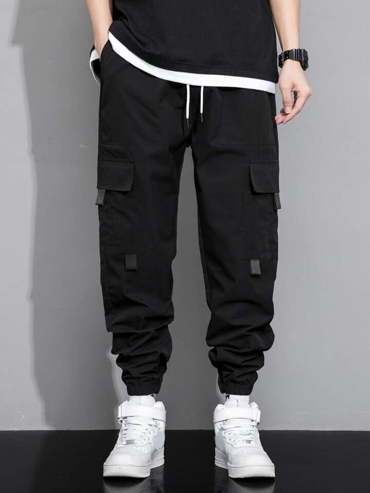 Black Pocket Cargo Trouser
