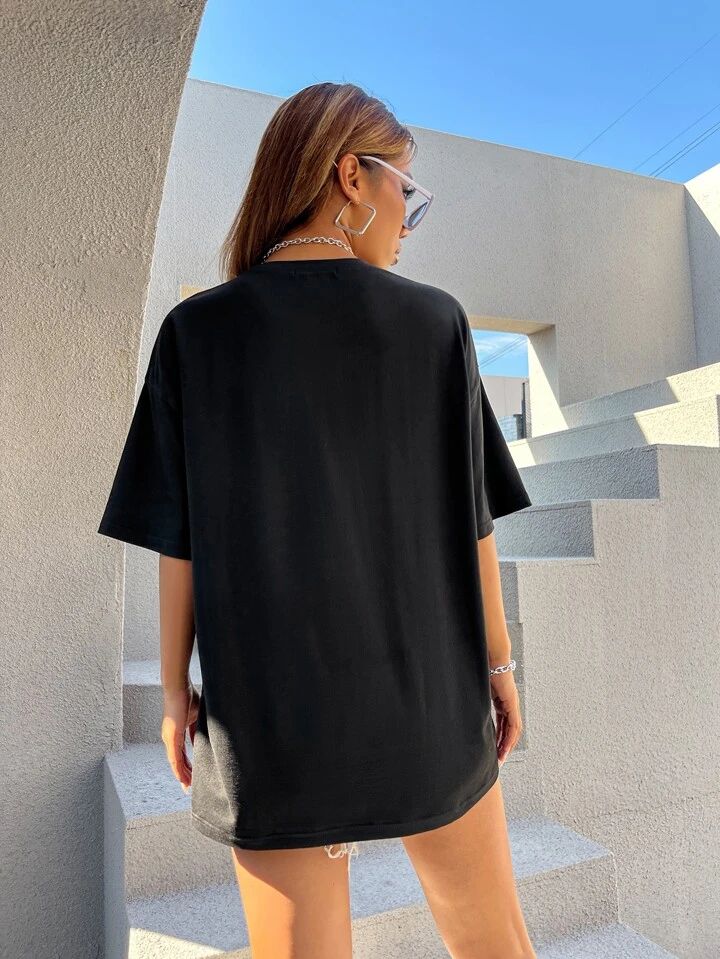 Women Drop Shoulder Tee