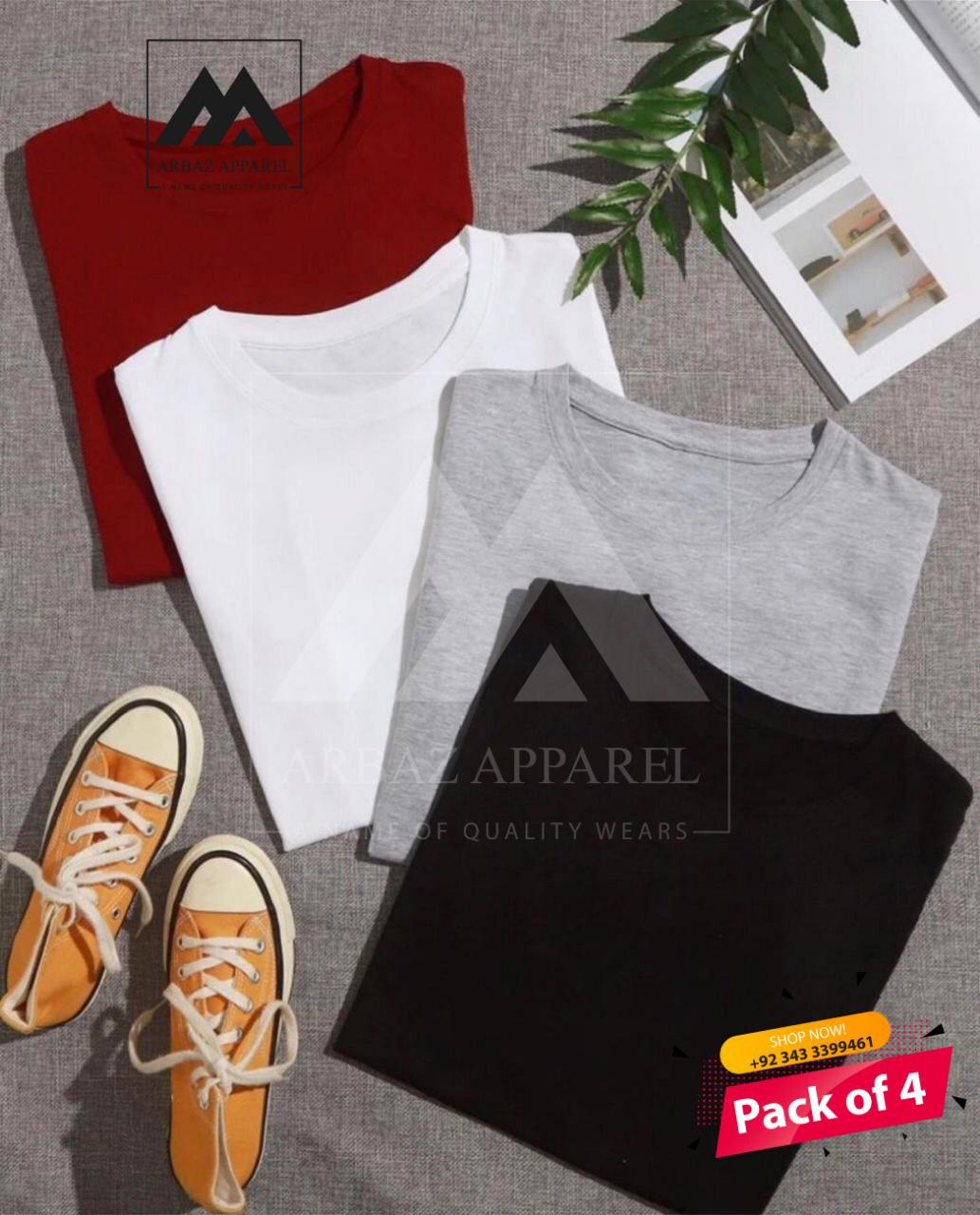 Unisex Pack Of 4 Shirts