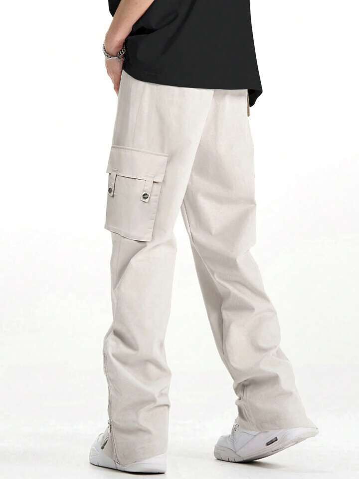 Button Pocket Cargo Pants