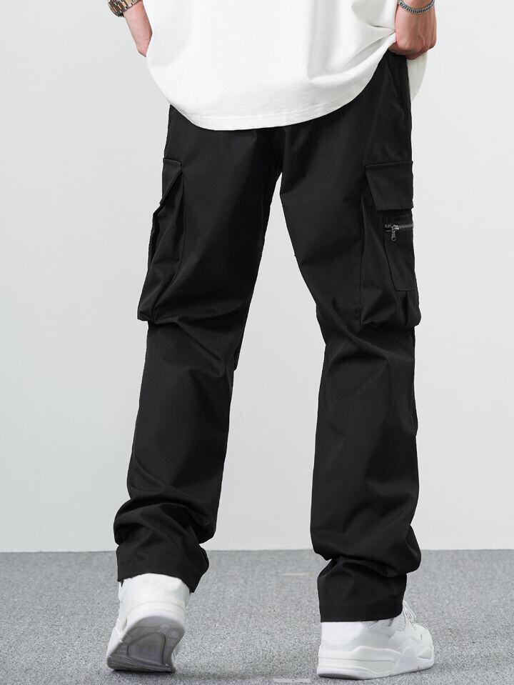Black Zip Pocket Cargo Trouser