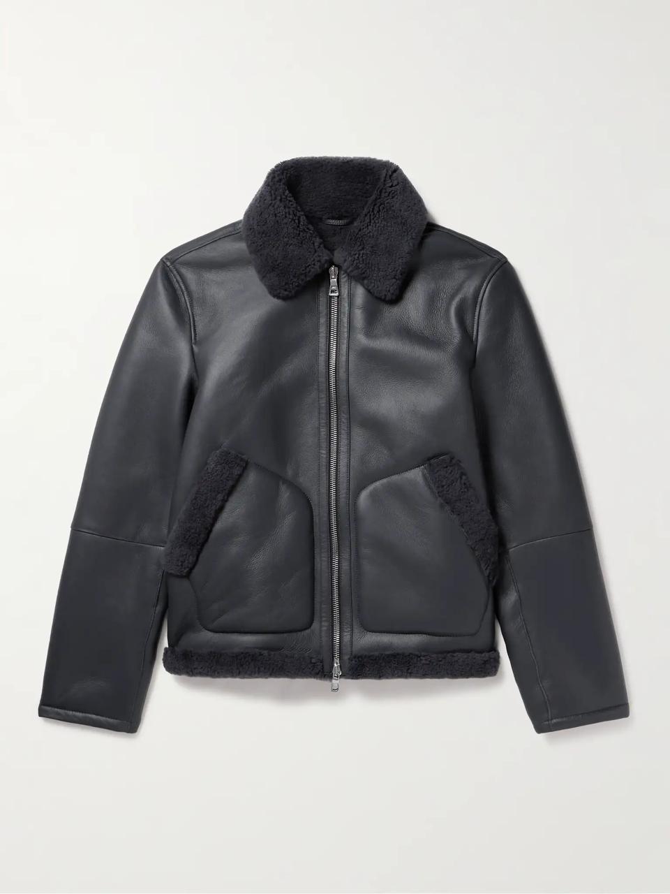 Sherpa Faux Leather Jackets