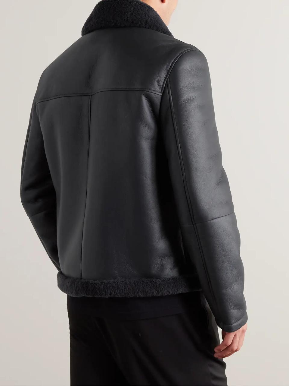 Sherpa Faux Leather Jackets