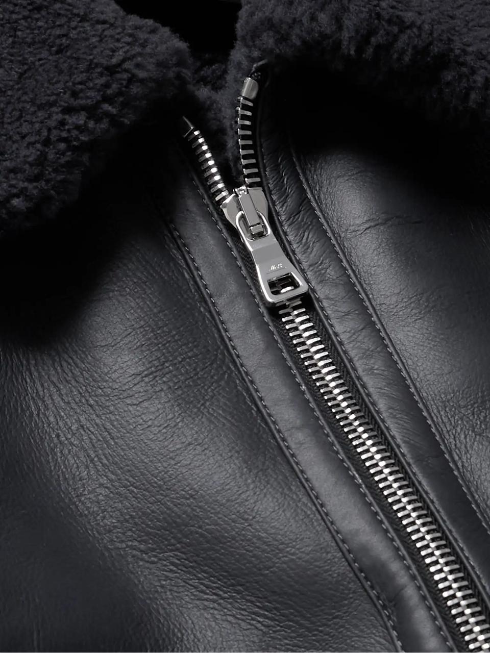 Sherpa Faux Leather Jackets