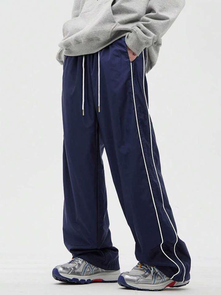 Strips Navy Blue Cargo Trouser