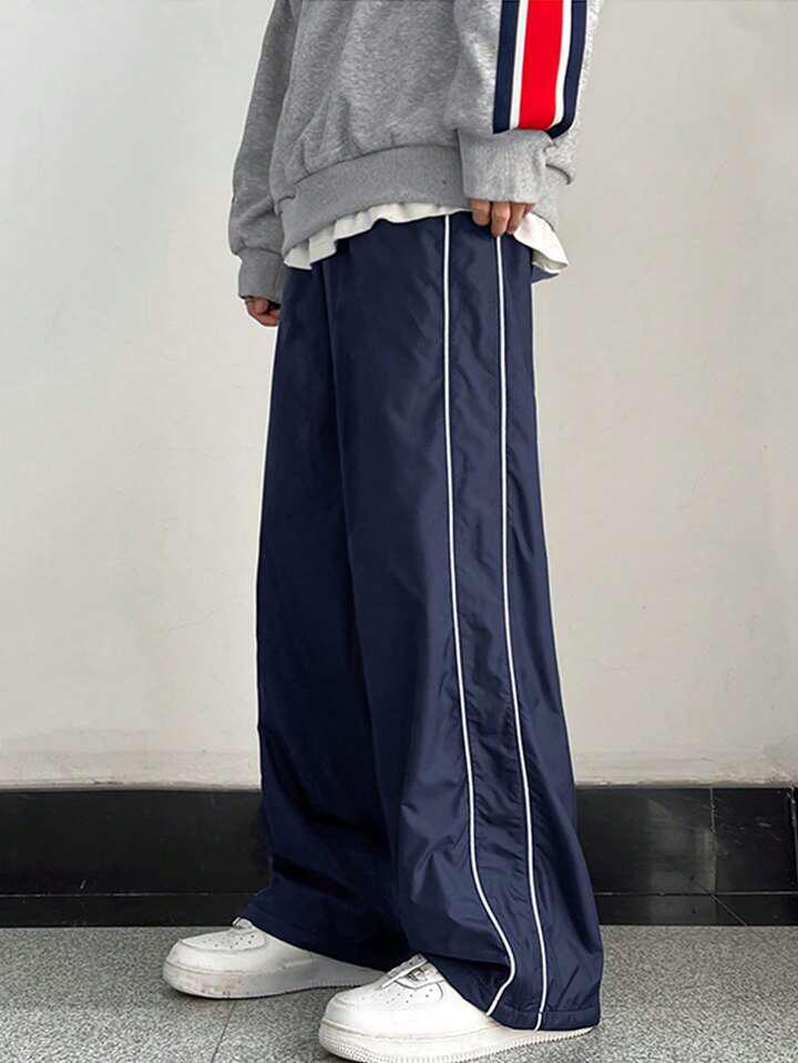 Strips Navy Blue Cargo Trouser
