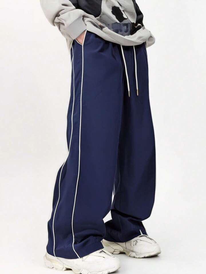 Strips Navy Blue Cargo Trouser