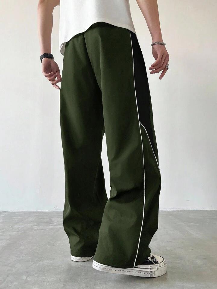 Strips Green Cargo Trouser