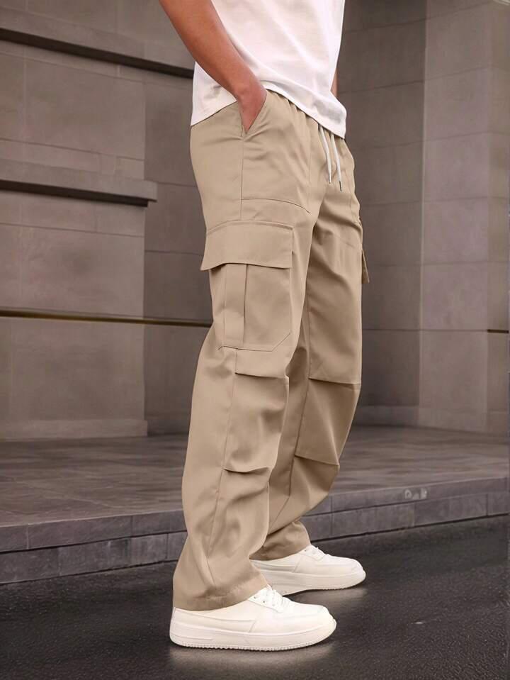 Flap Pockets Cargo Pants