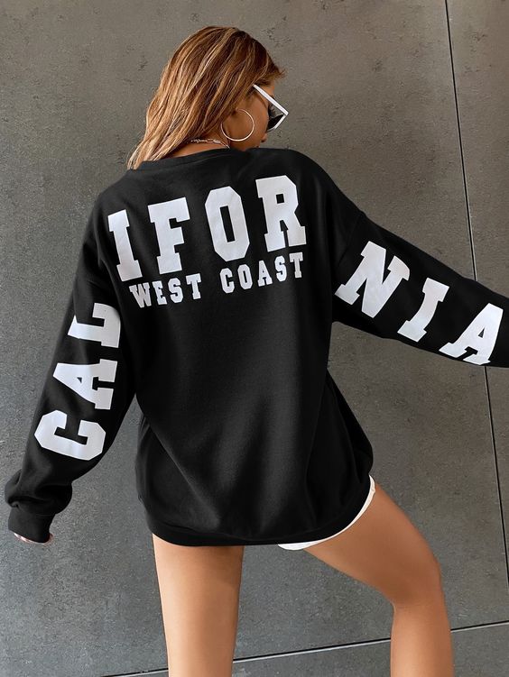 WOMEN GRAPHIC PRINT SWEATSHIRT