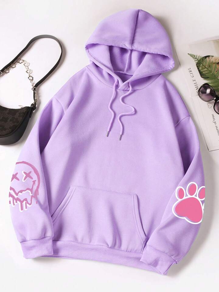 Rabbit print hoodie