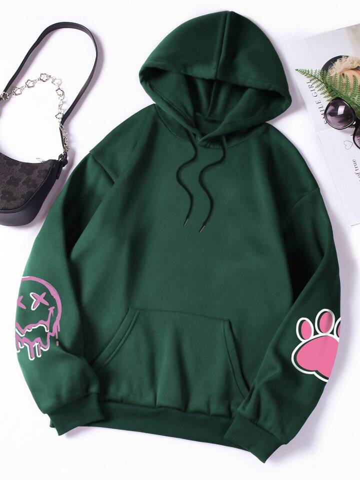 Rabbit print hoodie