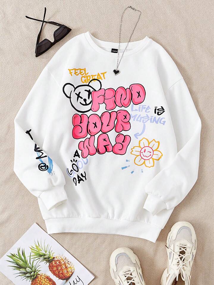 Graphic print sweatshirt