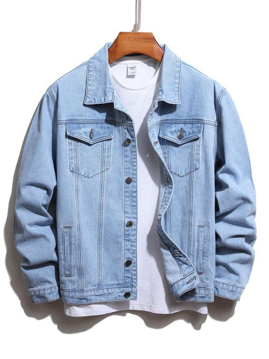 Ice blue denim jacket