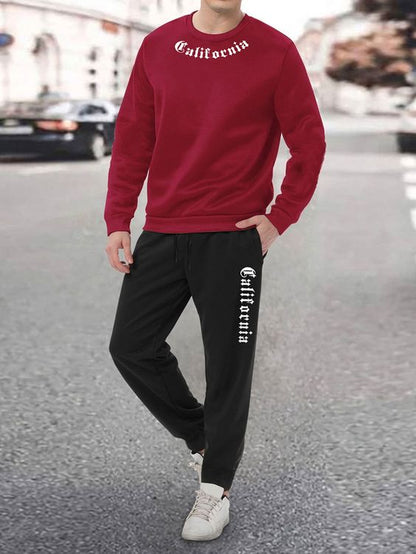 MEN LETTER GRAPHIC TRACKSUIT