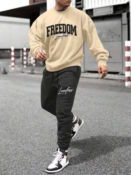 MEN LETTER GRAPHIC TRACKSUIT