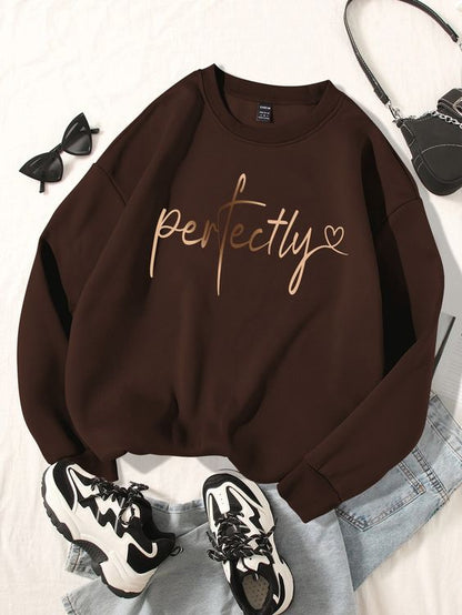 LETTER GRAPHIC SWEATSHIRT