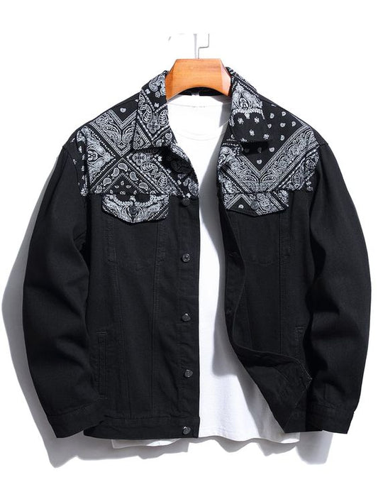 BLACK BANDANA JACKET