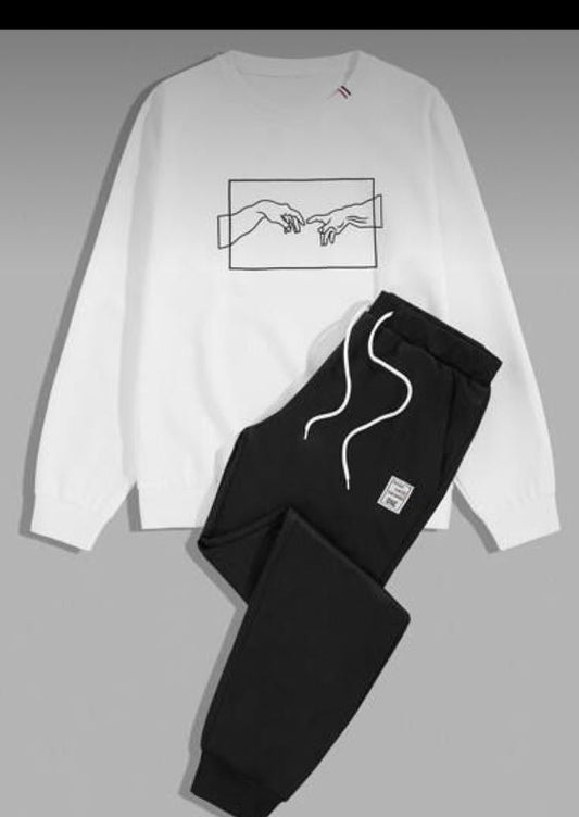 MEN LETTER GRAPHIC TRACKSUIT