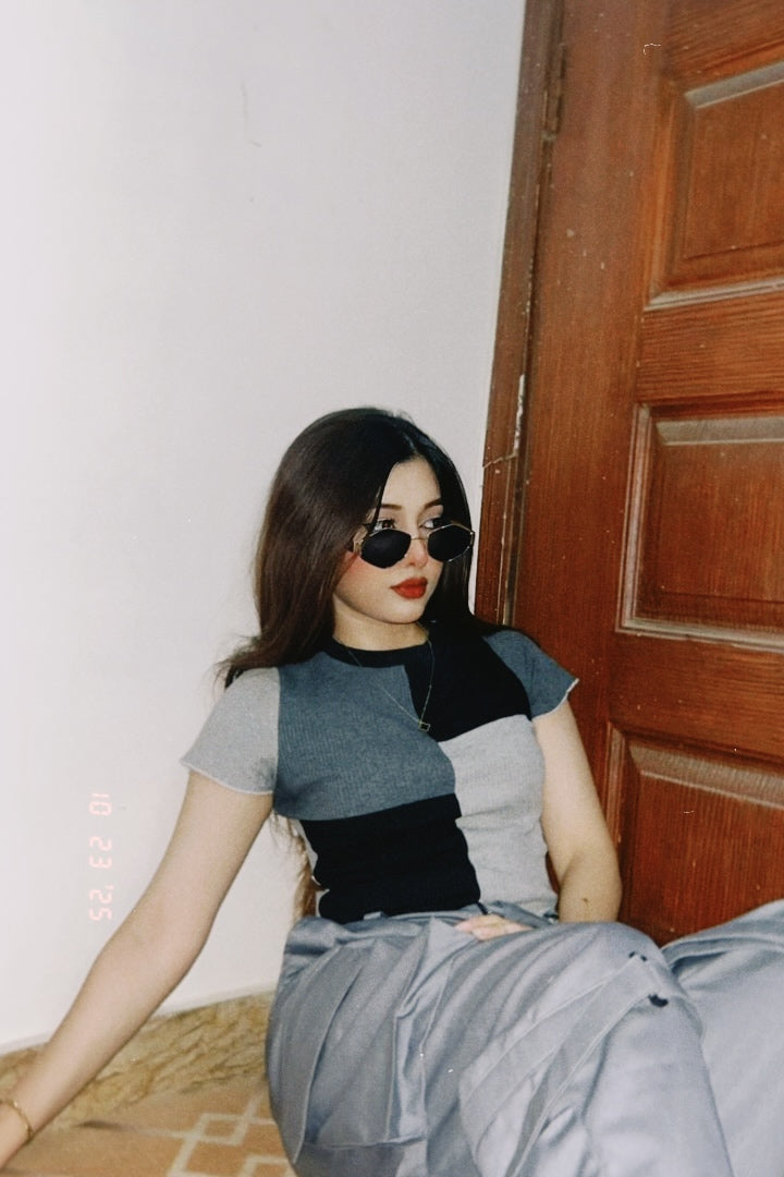Grey Zip Style Cargo Pant