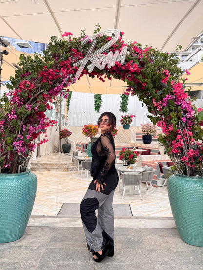 Color Block Street Wear Cargo Pants