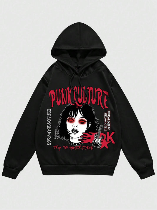 Graphics print hoodie