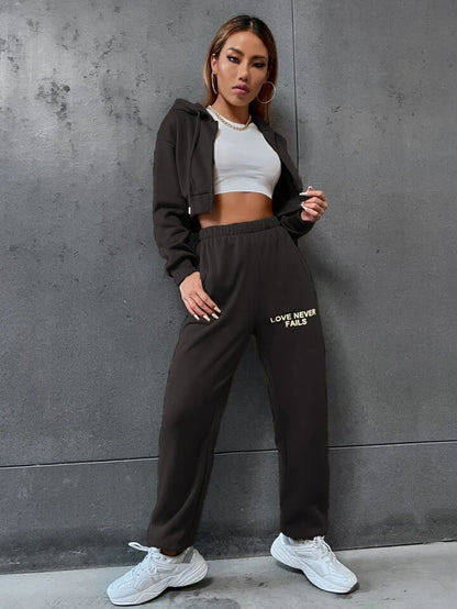 zipper tracksuit