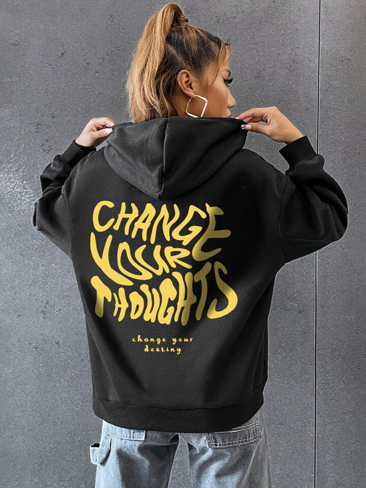 Graphic print hoodie