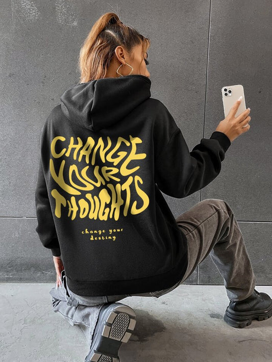 Graphic print hoodie