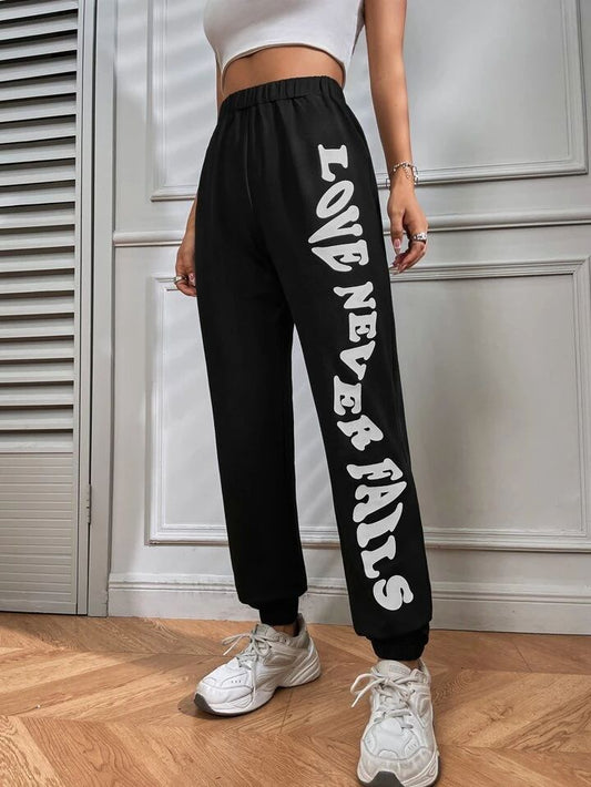 BLACK WOMEN SWEATPANTS