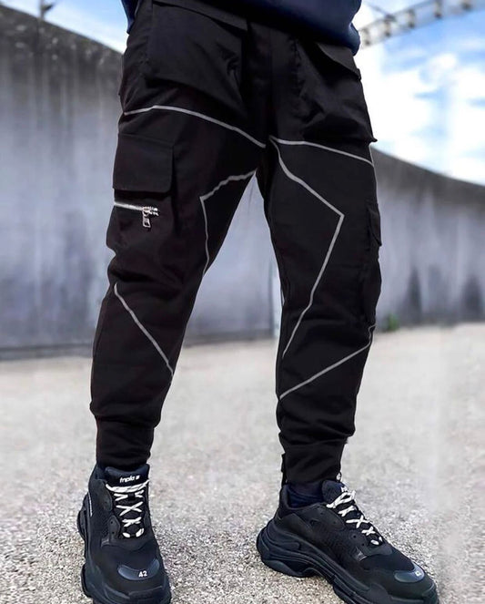 Men Reflective Cargo Trouser