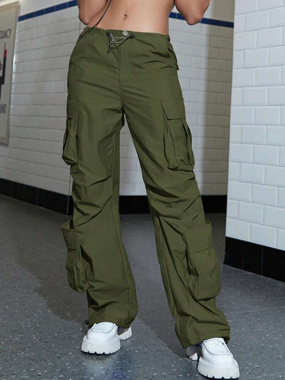 Olive Cargo Pocket Trouser