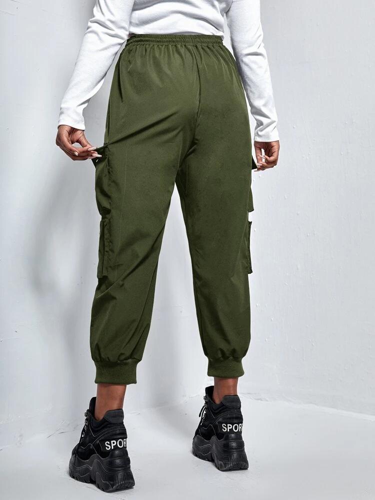 Olive Zip Pocket Cargo Trouser