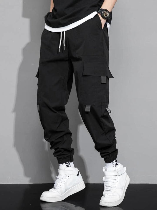 Black Pocket Cargo Trouser