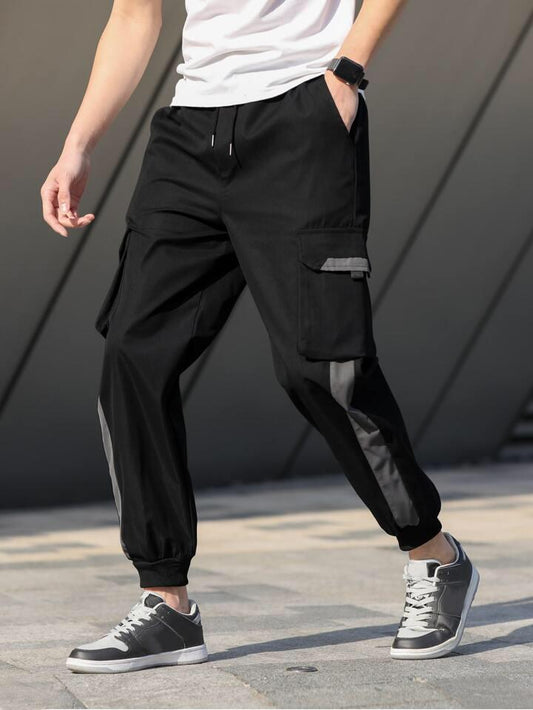 Black Side Strips Trouser