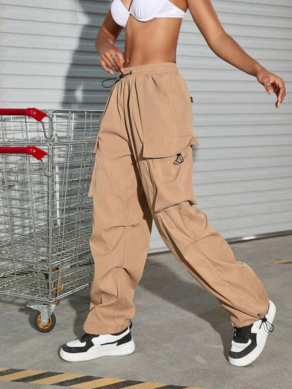 Beige Cargo Trouser