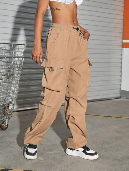 Beige Cargo Trouser