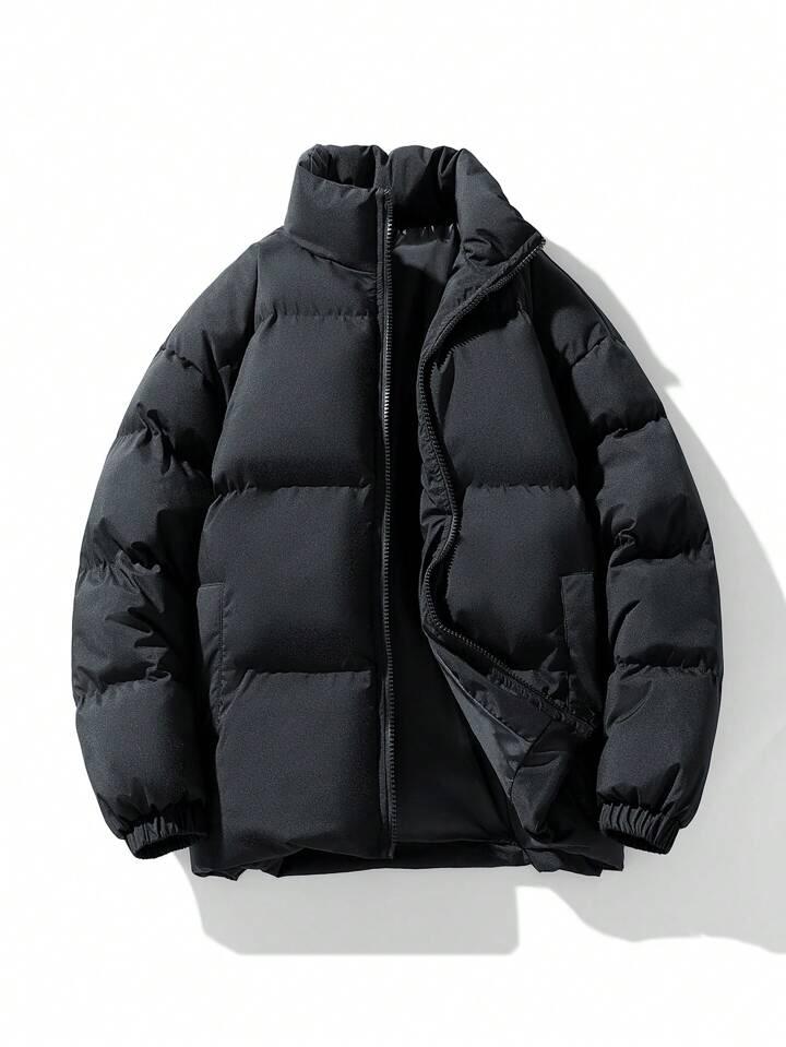 Unisex Black Puffer Jacket