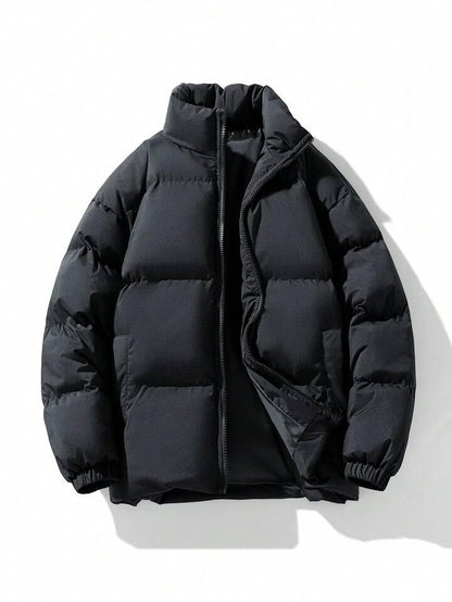 Unisex Black Puffer Jacket