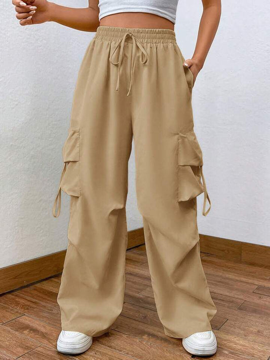 Beige Pocket Stopper Trouser