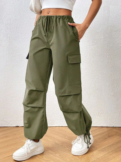 Olive Green Cargo Trouser